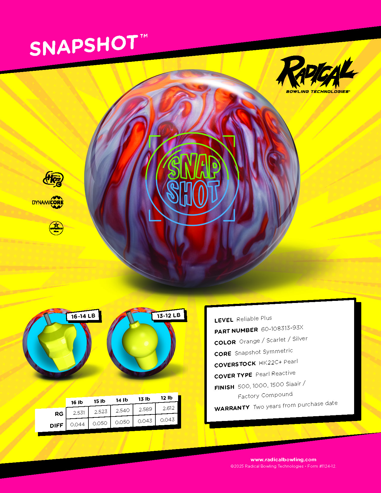 Radical Snapshot Bowling Ball